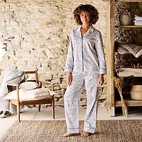 Christy Ditsy Gingham Cotton Pajama Set