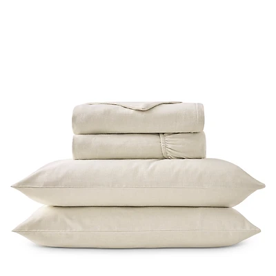 Christy Flannel Marl Solid Sheet Set