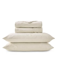 Christy Flannel Marl Solid Sheet Set