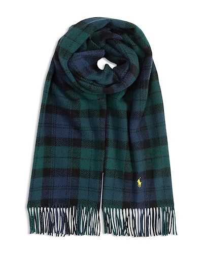 Polo Ralph Lauren Plaid Wool Twill Scarf