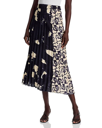 La Fee Maraboutee Pleated Midi Skirt