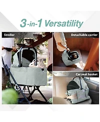 Tinker Small Detachable with Compact Buggy for Cats & Small Dogs Pet Stroller