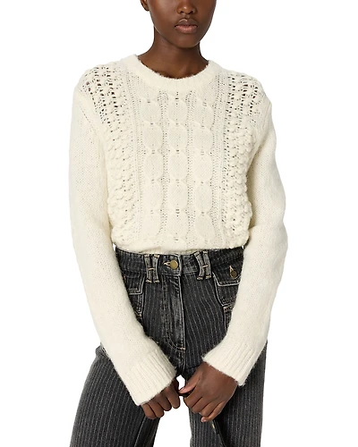 Gerard Darel Esperanza Textured Knit Sweater
