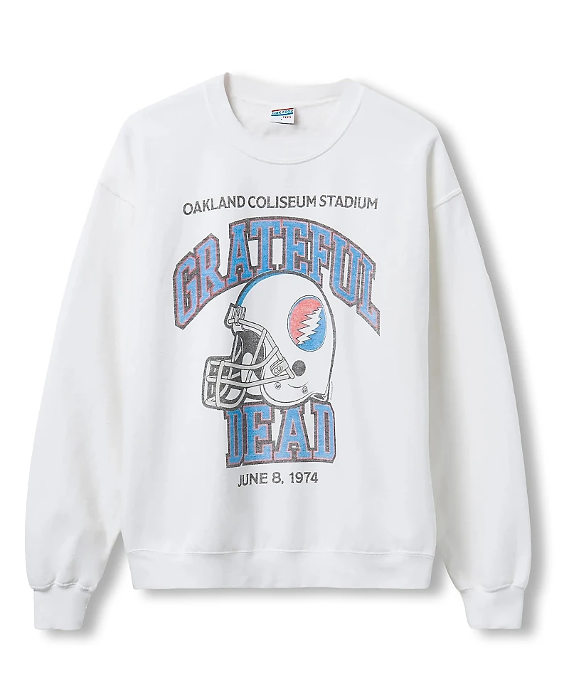 Junk Food Clothing Grateful Dead Helmet Flea Market Fleece Sweatshirt
