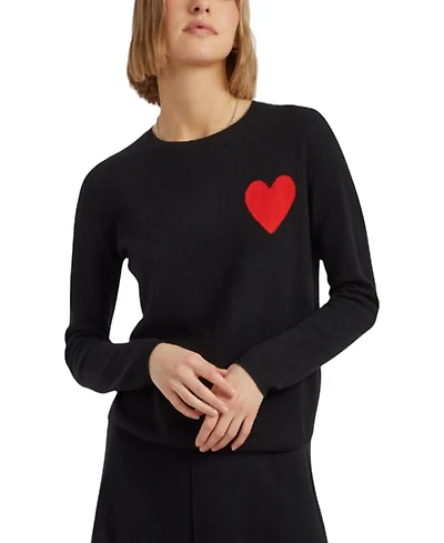Chinti & Parker Women's Wool Cashmere Breton Heart Sweater