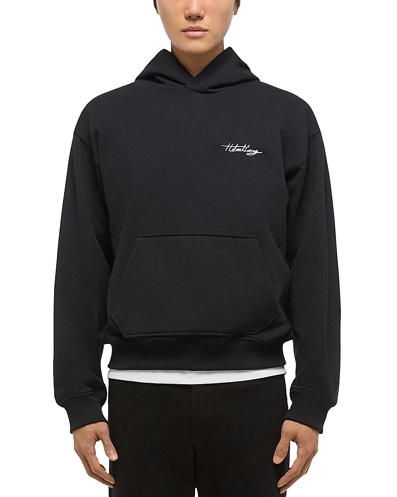 Helmut Lang Relaxed Fit Graphic Logo Hoodie
