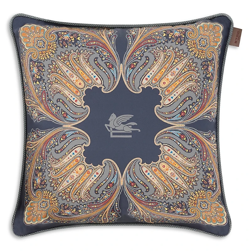 Etro Kiri Satin Decorative Pillow, 18 x 18