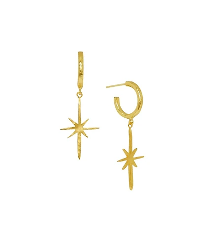 Ottoman Hands Northern Star Hoop Earrings