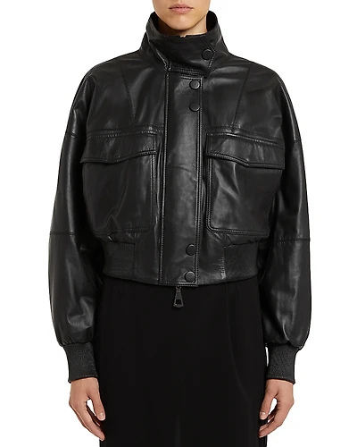 Marella Obsessed Black Leather Jacket