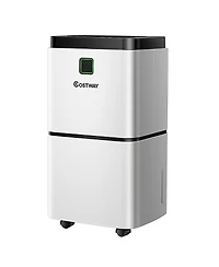 Costway 30 Pints 1500 Sq. Ft Dehumidifier For Medium To Large Room with Indicator