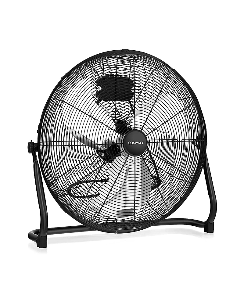 Costway 20 High Velocity Portable Pivoting Floor Fan with 3 Powerful Speeds