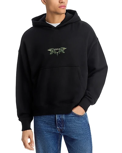 Hugo Dimstone Embroidered Loose Fit Hoodie