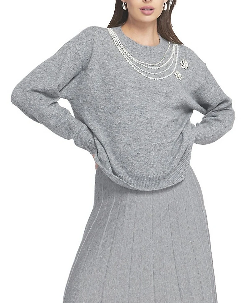 Elle Collection Embellished Sweater