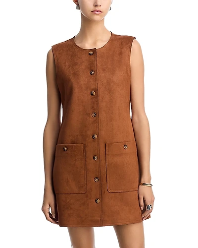 French Connection Laney Faux Suede Mini Dress