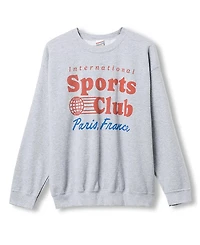 Junk Food Clothing Unisex International Sports Club Paris France Flea Market Fleece Sweatshirt
