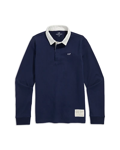 Vineyard Vines Boys' Solid Rugby Shirt - Little Kid, Big Kid