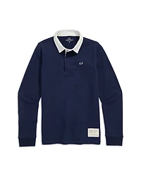 Vineyard Vines Boys' Solid Rugby Shirt - Little Kid, Big Kid