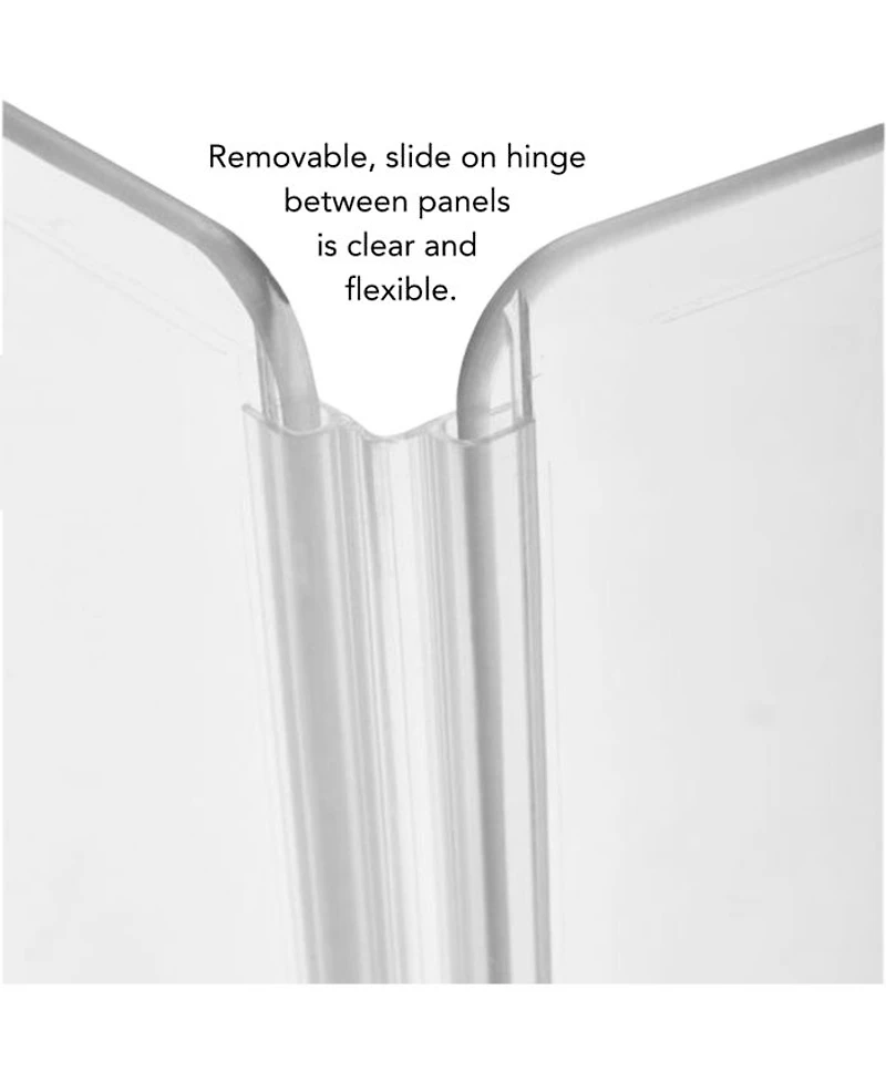 Clear Freestanding Pet Gate Zig Zag