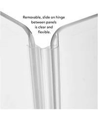 Clear Freestanding Pet Gate Zig Zag