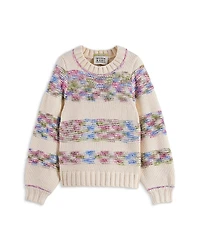 Scotch & Soda Girls' Rainbow Striped Sweater - Little Kid, Big Kid