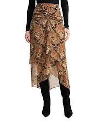 Veronica Beard Sira Silk Skirt