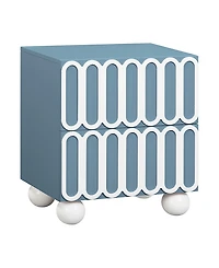 Tov Furniture Tori Motif 2-Drawer Nightstand