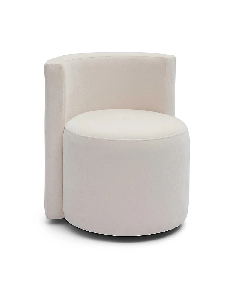 Tov Furniture Alyssa Chenille Rolling Desk Chair