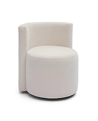 Tov Furniture Alyssa Chenille Rolling Desk Chair