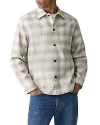 Theory Textured Plaid Shirt