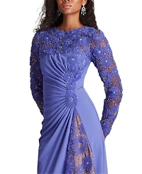 Sagamore Ribbon Flower Embellished Gown