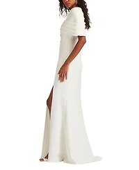 Acadia Shawl Draped Gown