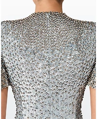 Jourdain Sequin-Embellished Gown