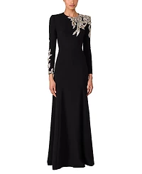 Jenny Packham Honor Sequin-Embellished Maxi Gown