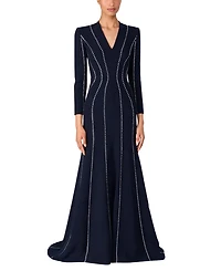 Victoire Rhinestone-Embellished Maxi Gown