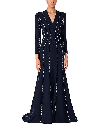 Jenny Packham Victoire Rhinestone-Embellished Maxi Gown