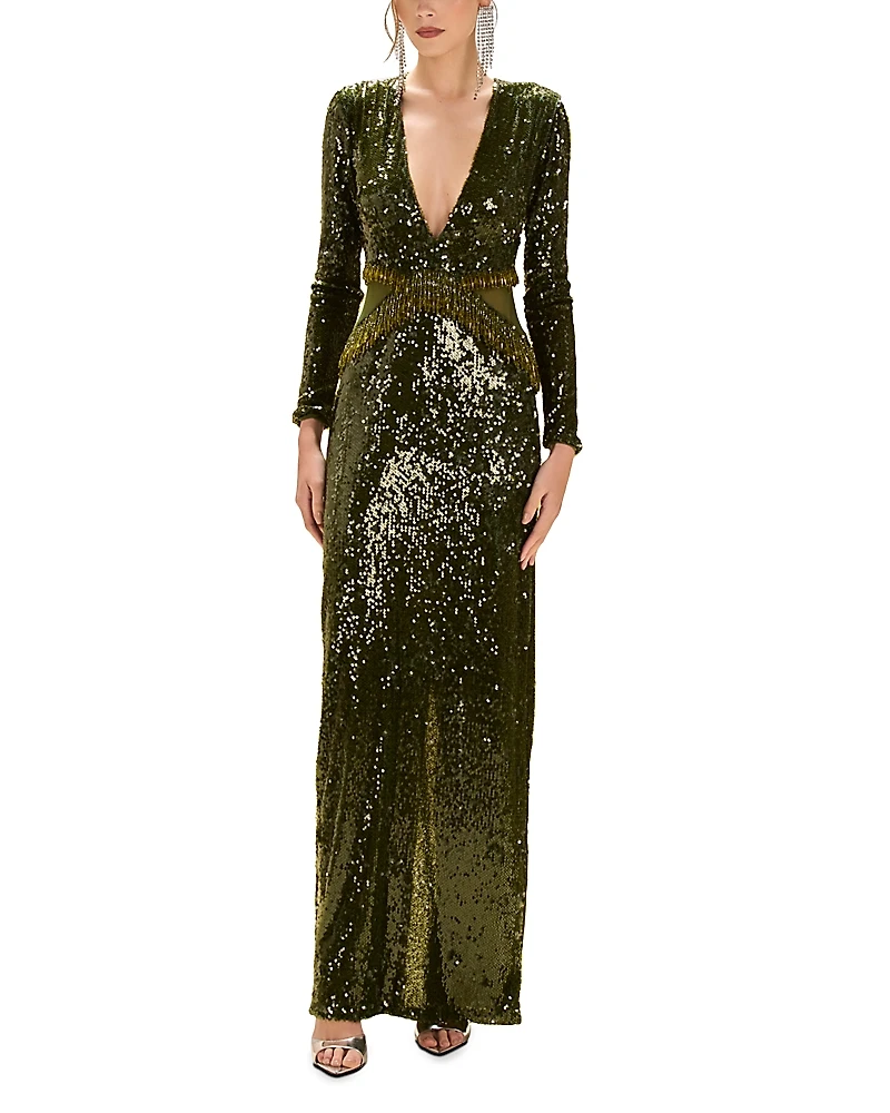 PatBO Bossa Sequined Gown