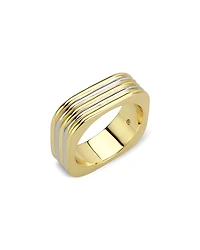 Aqua Faux Square Stack Ring - Exclusive