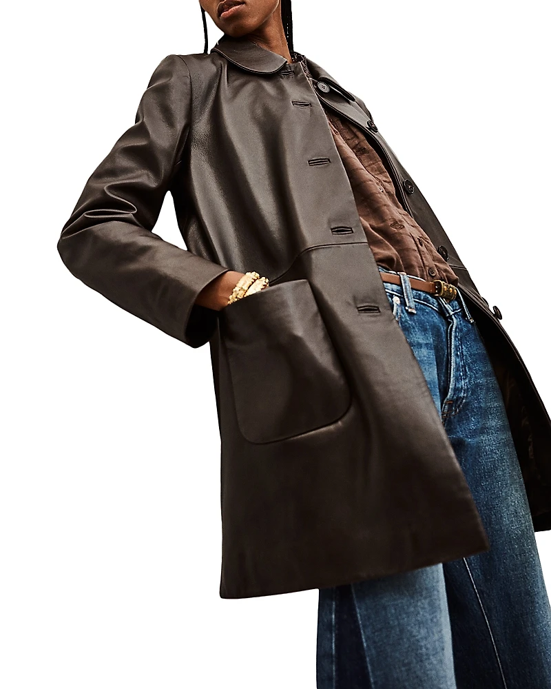 Ba & sh Madie Leather Coat