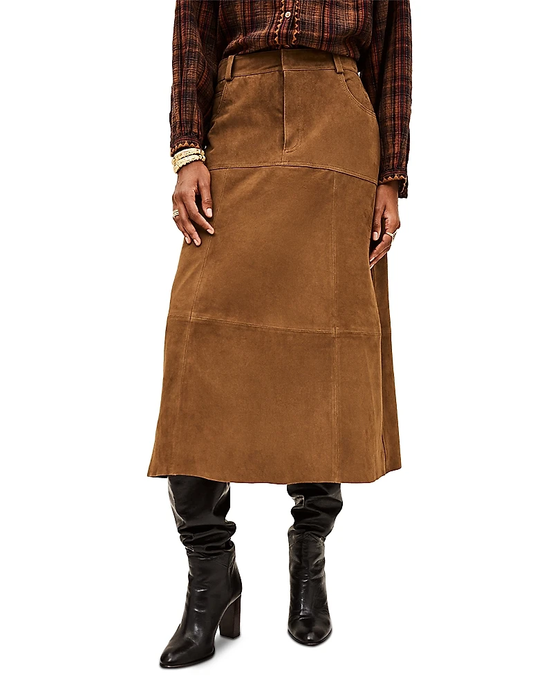 Ba & sh Massia Leather Skirt