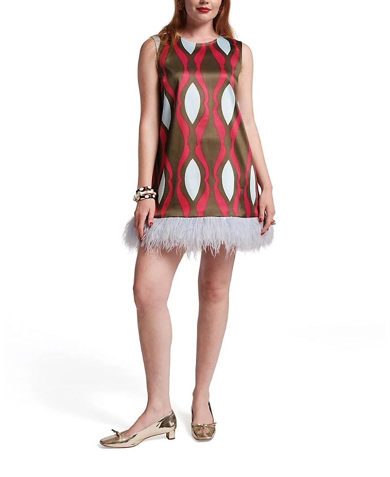 Frances Valentine Darcy Shift Dress Lava Geo