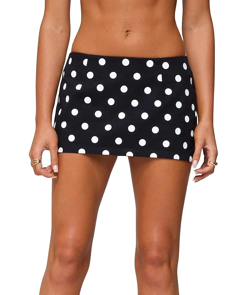 Edikted Noreen Polka Dot Mini Skort