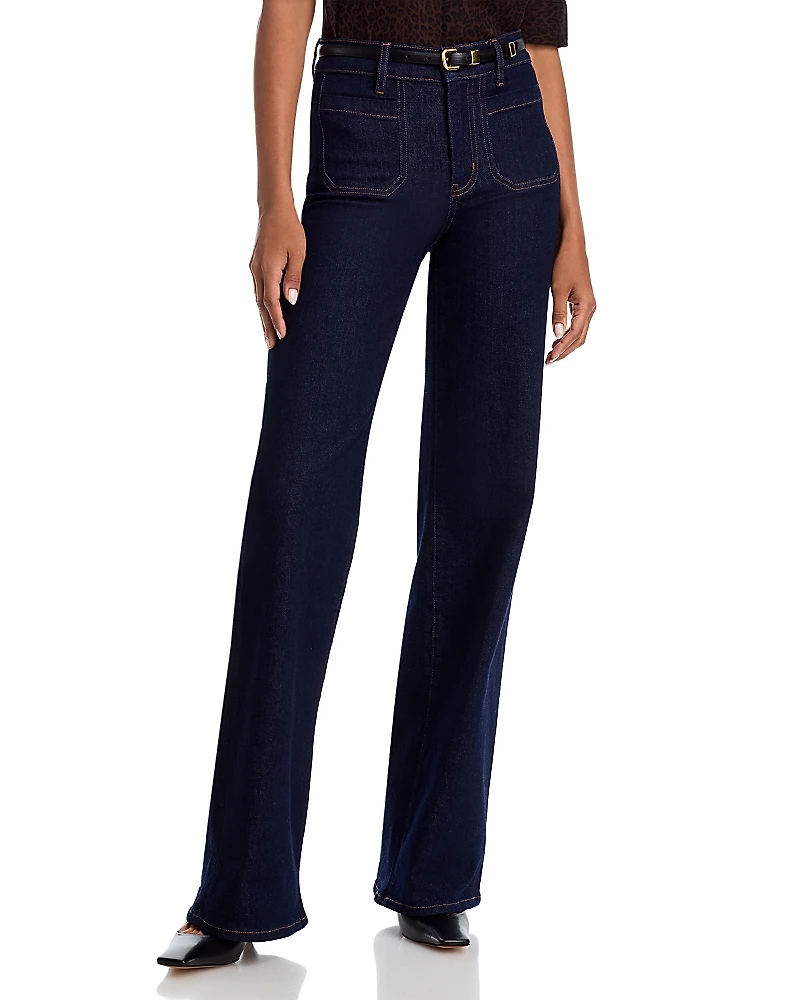 Frame Le Slim High Rise Palazzo Jeans