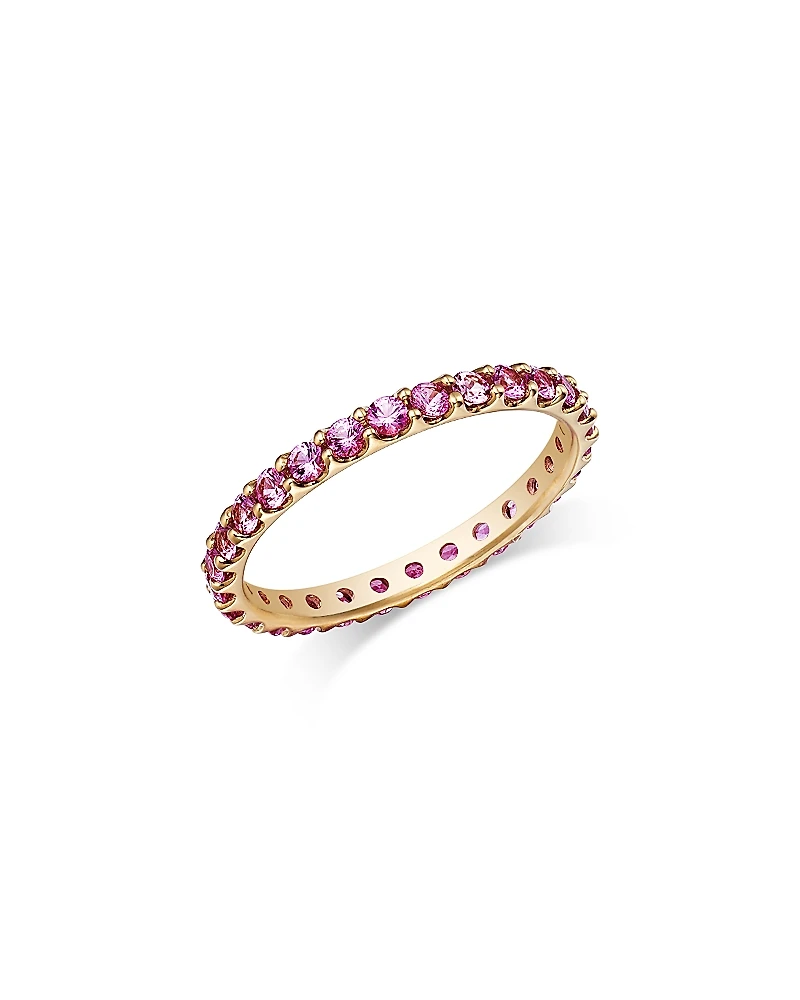 Bloomingdale's Fine Collection Pink Sapphire Stacking Eternity Band
