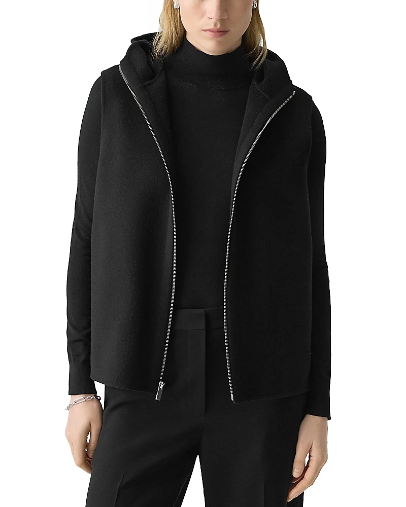 Theory Hooded Wool & Cashmere Vest