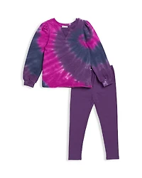 Splendid Girls' Disco Tie-Dyed Sweatshirt & Leggings Set
