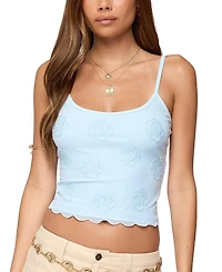 Edikted Clarence Beaded Tank Top