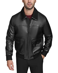 Cole Haan Luxe Leather Jacket