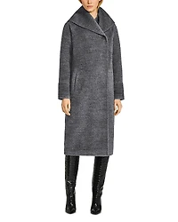 Sentaler Boucle Long Hooded Coat
