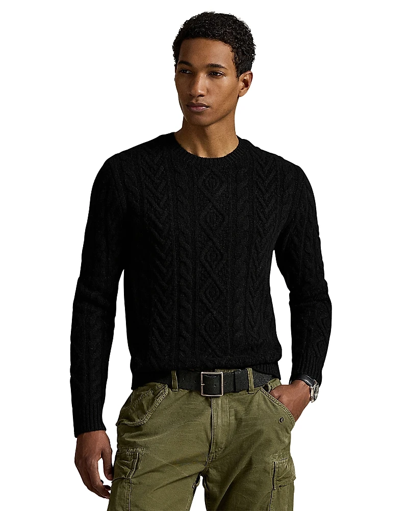 Polo Ralph Lauren Wool Cable Knit Crewneck Sweater