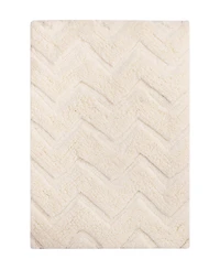 Gauri Kohli Vantaa Bath Mat - Ivory White, 36 L x 24 W